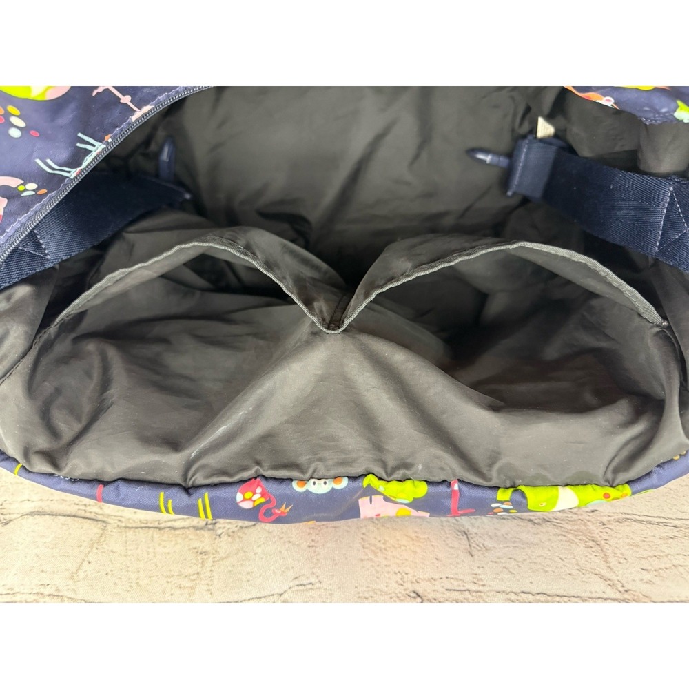 Le‎ Sportsac Ryan Baby Bag Navy Zoo Animals Large *MISSING SHOULDER STRAP* - Picture 7 of 12